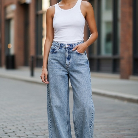 Urban Outfitters Denim - NWT Urban Outfitters BDG Low Rise Wide Leg Jeans Sz 30